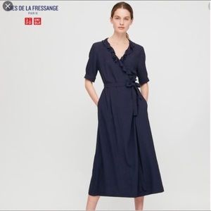 Ines de la Fressange Wrap Dress Uniqlo M